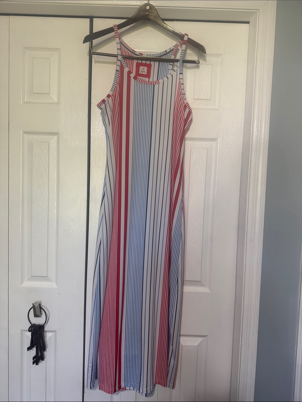 Echo sleepwear red white blue maxi so soft!
